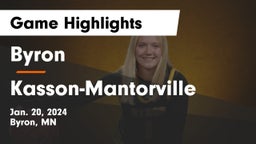 Byron  vs Kasson-Mantorville  Game Highlights - Jan. 20, 2024