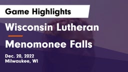 Wisconsin Lutheran  vs Menomonee Falls  Game Highlights - Dec. 20, 2022