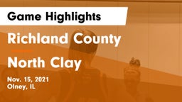 Richland County  vs North Clay  Game Highlights - Nov. 15, 2021