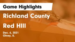 Richland County  vs Red HIll Game Highlights - Dec. 6, 2021