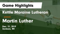 Kettle Moraine Lutheran  vs Martin Luther  Game Highlights - Dec. 21, 2019