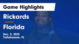Rickards  vs Florida  Game Highlights - Dec. 5, 2023