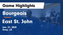 Bourgeois  vs East St. John  Game Highlights - Jan. 31, 2020