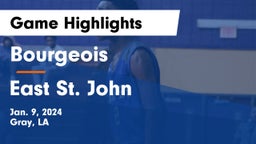 Bourgeois  vs East St. John  Game Highlights - Jan. 9, 2024