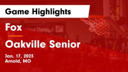 Fox  vs Oakville Senior  Game Highlights - Jan. 17, 2023