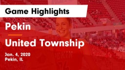 Pekin  vs United Township Game Highlights - Jan. 4, 2020