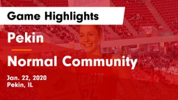 Pekin  vs Normal Community  Game Highlights - Jan. 22, 2020