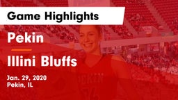 Pekin  vs Illini Bluffs Game Highlights - Jan. 29, 2020