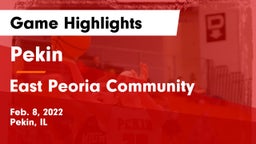Pekin  vs East Peoria Community  Game Highlights - Feb. 8, 2022