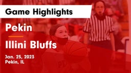 Pekin  vs Illini Bluffs Game Highlights - Jan. 25, 2023