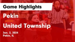 Pekin  vs United Township Game Highlights - Jan. 2, 2024