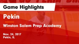 Pekin  vs Winston Salem Prep Academy Game Highlights - Nov. 24, 2017