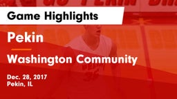 Pekin  vs Washington Community  Game Highlights - Dec. 28, 2017