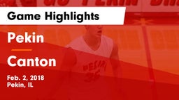 Pekin  vs Canton  Game Highlights - Feb. 2, 2018