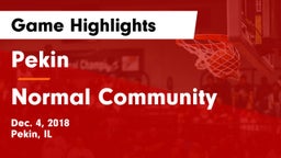 Pekin  vs Normal Community  Game Highlights - Dec. 4, 2018