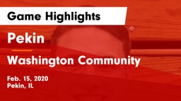 Pekin  vs Washington Community  Game Highlights - Feb. 15, 2020