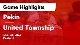 Pekin  vs United Township Game Highlights - Jan. 28, 2023