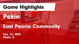 Pekin  vs East Peoria Community  Game Highlights - Jan. 12, 2024