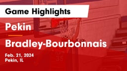 Pekin  vs Bradley-Bourbonnais  Game Highlights - Feb. 21, 2024