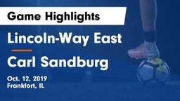 Lincoln-Way East  vs Carl Sandburg Game Highlights - Oct. 12, 2019