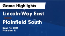 Lincoln-Way East  vs Plainfield South  Game Highlights - Sept. 13, 2023