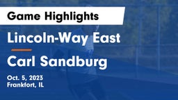 Lincoln-Way East  vs Carl Sandburg  Game Highlights - Oct. 5, 2023