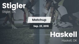 Matchup: Stigler  vs. Haskell  2016