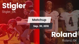 Matchup: Stigler  vs. Roland  2016