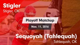 Matchup: Stigler  vs. Sequoyah (Tahlequah)  2016
