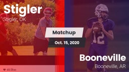 Matchup: Stigler  vs. Booneville  2020
