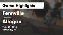 Fennville  vs Allegan  Game Highlights - Feb. 23, 2024