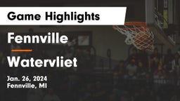 Fennville  vs Watervliet  Game Highlights - Jan. 26, 2024