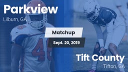Matchup: Parkview  vs. Tift County  2019