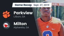Recap: Parkview  vs. Milton  2019