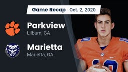 Recap: Parkview  vs. Marietta  2020