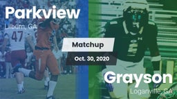 Matchup: Parkview  vs. Grayson  2020