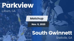 Matchup: Parkview  vs. South Gwinnett  2020