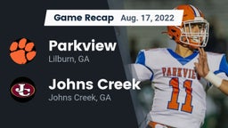 Recap: Parkview  vs. Johns Creek  2022