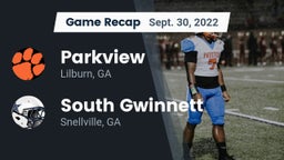 Recap: Parkview  vs. South Gwinnett  2022