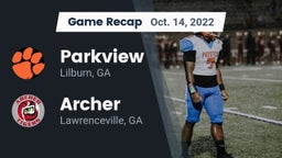 Recap: Parkview  vs. Archer  2022