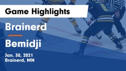 Brainerd  vs Bemidji  Game Highlights - Jan. 30, 2021
