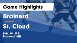 Brainerd  vs St. Cloud Game Highlights - Feb. 18, 2021