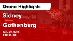 Sidney  vs Gothenburg  Game Highlights - Jan. 22, 2021