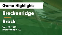Breckenridge  vs Brock  Game Highlights - Jan. 20, 2023