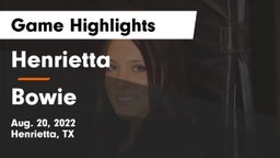 Henrietta  vs Bowie  Game Highlights - Aug. 20, 2022