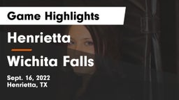 Henrietta  vs Wichita Falls  Game Highlights - Sept. 16, 2022