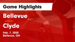 Bellevue  vs Clyde  Game Highlights - Feb. 7, 2020