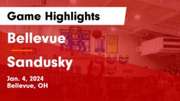Bellevue  vs Sandusky  Game Highlights - Jan. 4, 2024