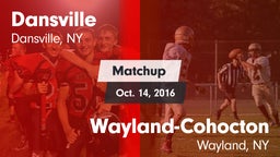 Matchup: Dansville High vs. Wayland-Cohocton  2016