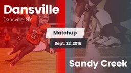 Matchup: Dansville High vs. Sandy Creek 2018